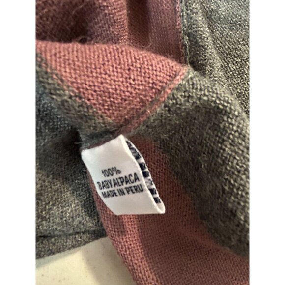 Peru Etnico 100% Baby Alpaca Wool Multicolor Block Design OS - Picture 7 of 8